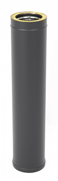 труба термо l1000 тт-р 316-0.5/304 d120/180 с хомутом   (mc black (т<600c*)) картинка анонса te-plo.ru
